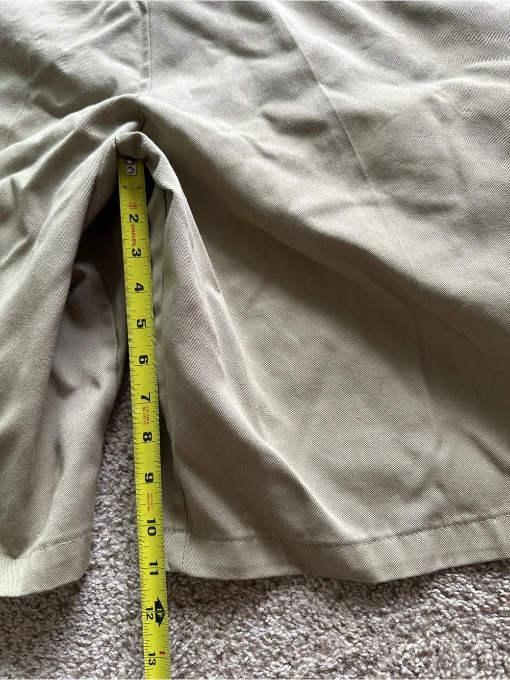 Dickies Loose Fit Khaki Workwear Twill Shorts Men's 41 Cotton Blend W941DHC